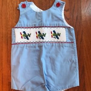 Smocked Airplane Jon Jon